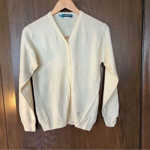 J. Lindeburg Italian Merino Wool V Neck Cardigan Sweater - Picture 1 of 9